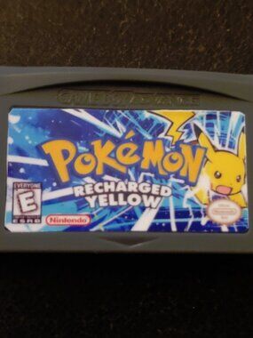 Pokemon Recharged Yellow GBA ROM Hack Video Game